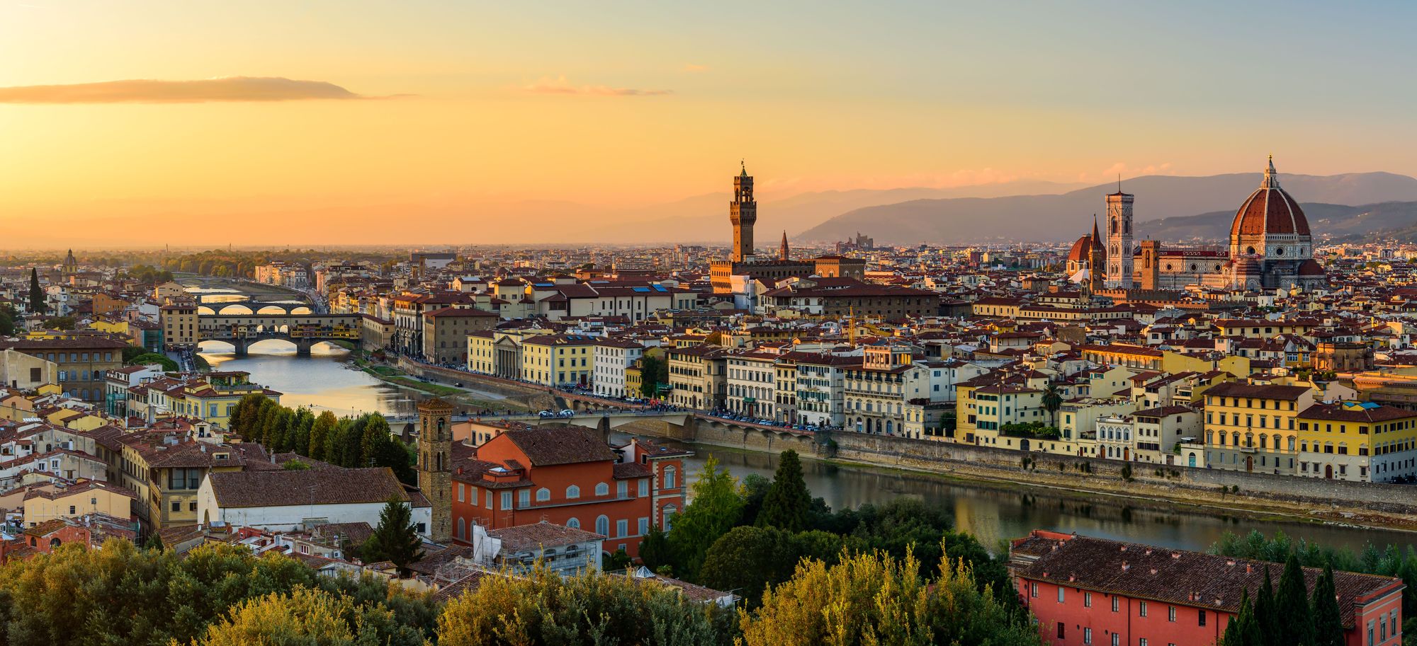 Florence at sunset